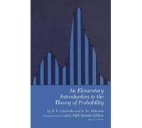 B. V. Gnedenko An Elementary Introduction to the Theory of Probabili (Tascabile)
