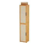 B Vertikales Schuhregal freistehend hoch & schmal platzsparender Aufbewahrungsschrank mit Tür für Eingangsbereich Flur & Schlafzimmer 33 cm tief modernes Design für optimale nisation.