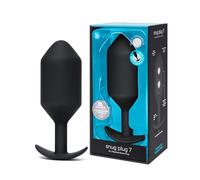 B-vibe Snug 7 Anal Plug Argento