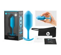 Dildo Anale Premium per Esperti con Doppio Peso Interno Snug Plug 3 (180g) - Blu