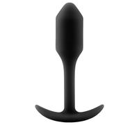 b-Vibe Snug Plug 1 - plug anale con peso interno (55 g) - nero