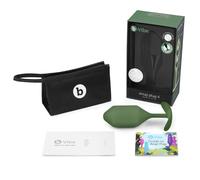 B-Vibe Snug Plug 4, Pro Weighted Butt Plug, Large P-Spot Massager - Navy/Army