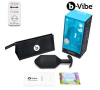 B-Vibe Snug Plug 7 - Heavy XXL Weighted Silicone Anal Plug, 2.5" Diameter, 600 g