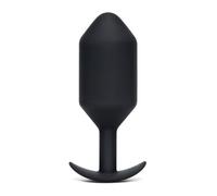 B-vibe Snug 7 Anal Plug Argento