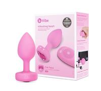 b-Vibe - TheVibrating Heart Plug S/M - USB ricaricabile e telecomandato Butt Plug