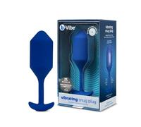B-Vibe Vibrating Snug Plug Navy Blue Xlarge - 500 g