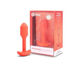 B-Vibe Vibrating Snug Plug Spina anale Orange S