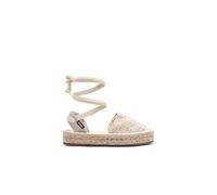 B&W Break&Walk - Espadrillas Bambina Traspiranti con Calzata Comoda per Bambina (Beige/Taglia 33)