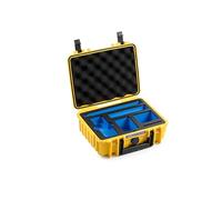 B&W International - Valigetta per trasporto esterno 1000 (PP.41), Giallo, per Insta360 X5 e Insta360 X4, impermeabile (IP67), resistente alla polvere, agli urti, estremamente resistente