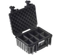 B&W Outdoor Case Type 3000 valigetta rigida nera divisorio interno