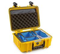 B&W Outdoor.cases Tipo 4000 per DJI Mavic 2 (Pro/Zoom), Kit Fly More giallo