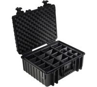 B&W Outdoor.cases tipo 6000 con sistema di pareti divisorie (RPD) nero