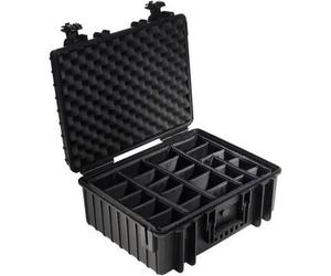 B&W Outdoor.cases tipo 6000 con sistema di pareti divisorie (RPD) nero