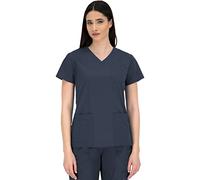 B-well Andrea Casacca Medico Donna Divisa Infermiere a Maniche Corte Sanitarie Con Scollo a V e 2 Tasche Grigio 48
