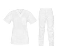 B-well Cesare Divisa Sanitaria Donna e Uomo | Uniforme Sanitaria Donna e Uomo Unisex Set con Casacca e Pantalone | Divise Sanitarie