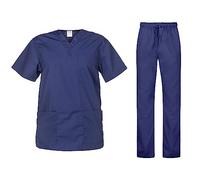B-well Cesare Divisa Sanitaria Donna e Uomo | Uniforme Sanitaria Donna e Uomo Unisex Set con Casacca e Pantalone | Divise Sanitarie