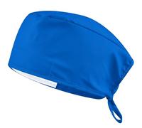 B-well Cuffia chirurgica in tessuto, cuffie chirurgiche in tessuto, accessori per infermiere per medici, infermieri, dentisti, farmacisti, veterinari, personale medico, Blu reale, Taglia unica