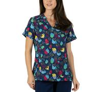 B-well Isabella - Casacca da donna per assistenza con elastan, casacca da donna con motivi, casacca per assistenza anziani con motivi, Cupcakes, XL