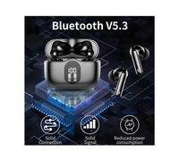 (B, white) M48Pro Bluetooth Earphones with ENC Call Noise Reduction and Number Display