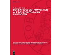 B Winde F Kümme Der Einfluss Der Konvektion Auf Den Horizonta (Copertina rigida)