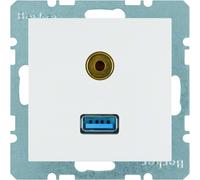 B.X MODULO BIANCO USB/3.5MM PRESA AUDIO B.QUADRATO 3315398989