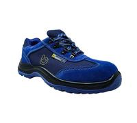 b x work Scarpe da Lavoro Uomo/Donna Basse e Leggere, S1P SRC, Scarpe Antinfortunistiche Estive Antistatiche & Anti Perforazione, Blu, 44