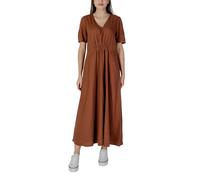B.Young Brown Linen Long Dress - IT38|XS