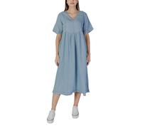 B.Young Light Blue Cotton Long Dress - IT36|XXS