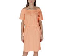B.Young Orange Cotton Short Dress - IT44|L