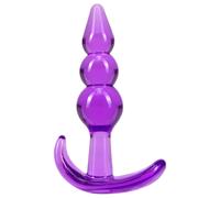 B Yours - plug anale a palline - silicone viola