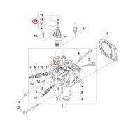 B018147 | COPERCHIO TERMOSTATO COMPLETO | PIAGGIO RICAMBI ORIGINALI | MotoCharli