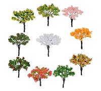B09VPXHSWP Cayway 10 Colore Alberi Modello, 6.5CM Misto Treno Albero Alberi Albero di Diorama Modello Albero Misto per Fai da Te Paesaggio Décor
