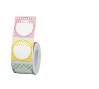 B1 B21 B203 B3S Etichette rotonde etichette auto adesivi impermeabile termica colorato per elementi essenziali cosmetici sigillazione della torta compatibile con stampanti etichetta(31x31mm 220pcs)