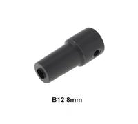 B12 5mm/6mm/8mm/10mm/12mm/14mm Drill Chuck Connecting Rod Sleeve Copper Steel Taper Coupling Drill Chuck Connecting Rod NWPNLXEA(Size - B12 8mm)