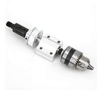 B12 Drill Chuck Unpowered Mandrino Assemblaggio fai da te Taglio del legno Rettifica Accessori per trapano con tre ganasce, Doppia flangia, Precisione: 0,005 mm