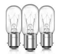 B15d Lampadina per Macchine da Cucire Dimmerabile, Bianco Caldo 2700K, AC220-240V, 150LM, T22 B15 Lampadina a Baionetta per Macchina da Cucire, 3 Pezzi