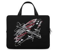B17 Bomber WW2 aerei bandiera USA borsa per computer portatile custodia protettiva per tablet borsa valigetta con manico 10 pollici