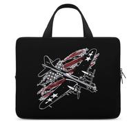 B17 Bomber WW2 aerei bandiera USA borsa per computer portatile custodia protettiva per tablet borsa valigetta con manico 30,5 cm