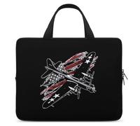 B17 Bomber WW2 aerei bandiera USA borsa per computer portatile custodia protettiva per tablet borsa valigetta con manico 13 pollici
