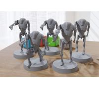 B2 Super Battle Droids Squad - Star Wars Legion 35mm Proxy Miniatura Per Tavolo
