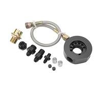B20 Kit di Conversione Vtec Motore 11Pcs Kit di Conversione Testa Vtec Filtro Olio Piastra Sandwich Adattatore Sostituzione in Alluminio per Ls B18 B20 Nero (Nero)