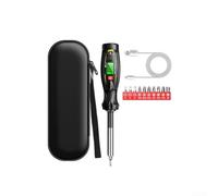 B21 Tester di tensione 11 in 1 con test NCV e continuità, ricerca interruzione, rilevamento del conduttore neutro, allarme acustico ottico, torcia LED, 30-1000 V AC, per elettricisti, (nero)