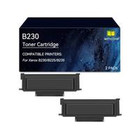 B230 Cartucce toner compatibile per Xerox nero, con chip, ad alta resa | Sostituzione for cartucce toner B230 for stampante Laser Enterprise B230 B235 B225(2 pack 1500 pages)