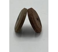 B280 BEST SOLUTIONS - COPPIA MOLE SMERIGLIO DIAMETRO 45MM - SPESS 8MM - FORO CENTR 6 MM - RICAMBIO AFFILATOIO AFFILALAMA AFFETTATRICE RGV FAC MISTRO - 1PZ GRANA FINE 1PZ GRANA GROSSA - MADE IN ITALY