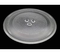 B280 BEST SOLUTIONS Piatto Universale in Vetro Diametro 24,5 cm con sede x triangolo gira piatto, adatto Forno Microonde, Girevole 24,5 cm, Vassoio, Piatti Vetro Rotondi, Piatto Rotante