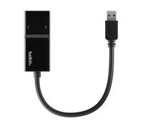 BELKIN - USB 3.0 / Gigabit Ethernet, Cablato, USB, Ethernet, 10/100/1000BaseT (X) , IEEE 802.3, IEEE 802.3ab, IEEE 802.3u, Nero