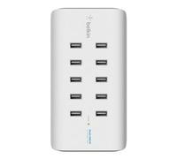 Belkin 10 Port Usb Charging Station Charger Bianco