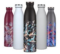 B2DO Borraccia Termica 750ml Verde Nero | Bottiglia d'Acqua Acciaio Inox thermo | Bottiglia per Acqua Isolamento Sottovuoto | Doppia parete isolato Termica Bottiglia riutilizzabile senza BPA