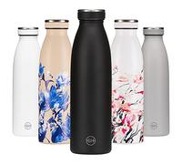 B2DO for GH Borraccia Termica 500ml Inchiostro Nero| Bottiglia d'Acqua Acciaio Inox Thermos| Bottiglia per Acqua Isolamento Sottovuoto| Doppia parete isolato | Termica bottiglia Senza BPA