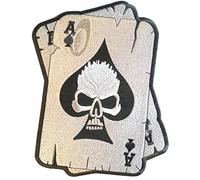 b2see 'Stemma Patch Badge Ricamato Biker Crane di Stemma termoadesivo Teschio Skull Scheda Ass 10 cm